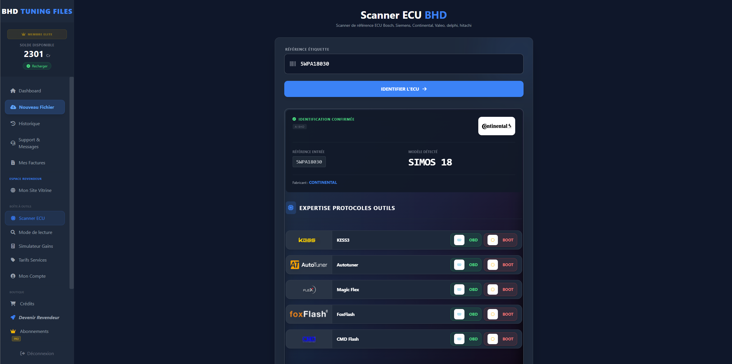 Interface de scan ECU BHD Tuning Files
