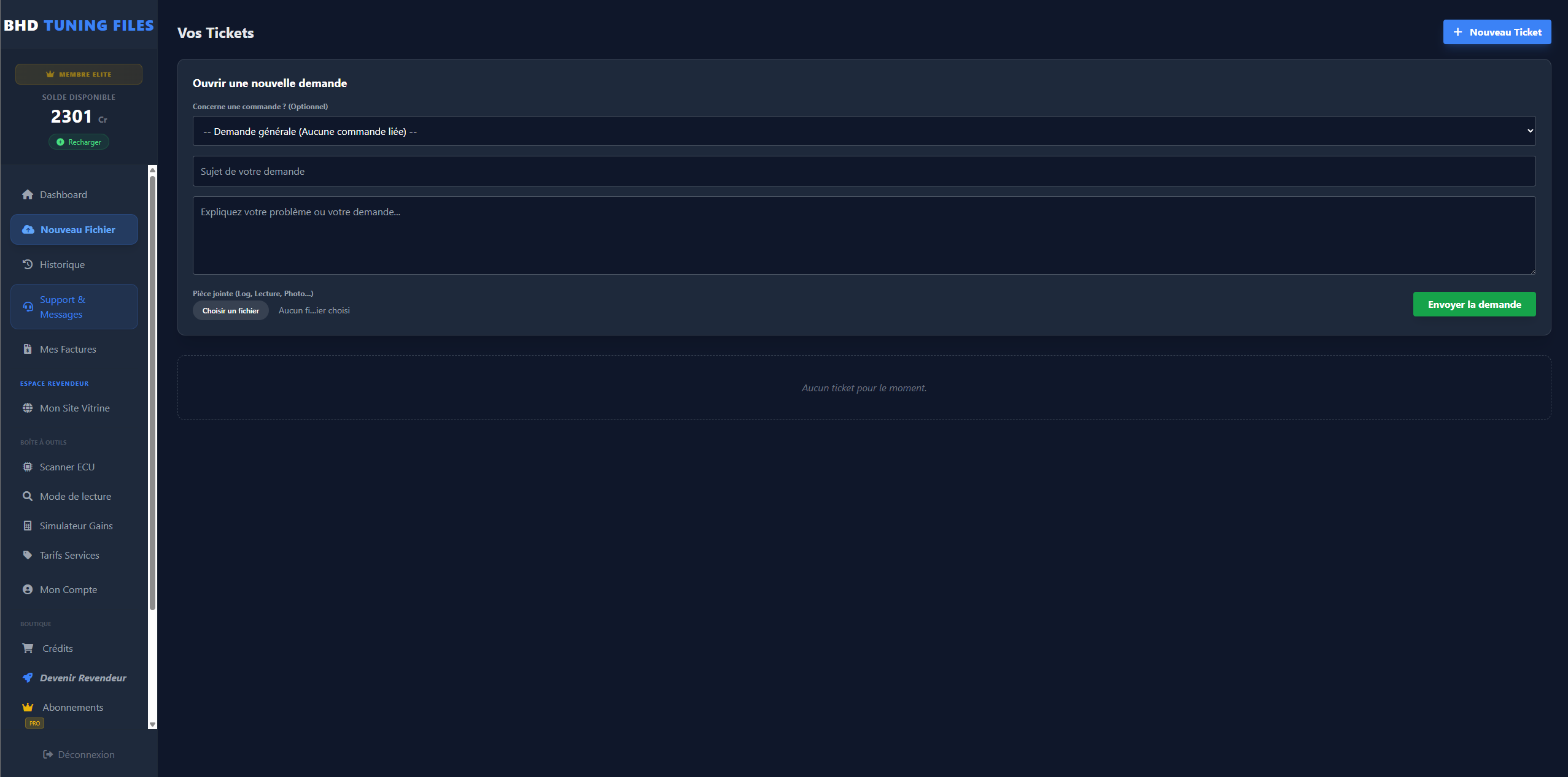 Support technique BHD Tuning Files